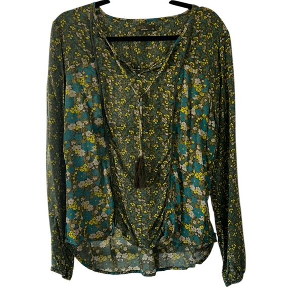 Women's prAna Poet Peasant Floral Print Long Sleeve Size XL - Picture 2 of 4
